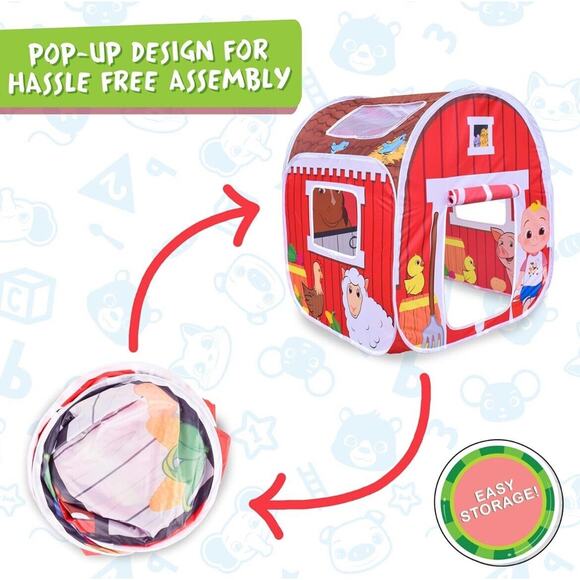 CoComelon Old MacDonald's Musical Barn -Up Tent, Indoor & Outdoor Use - Picture 5 of 7